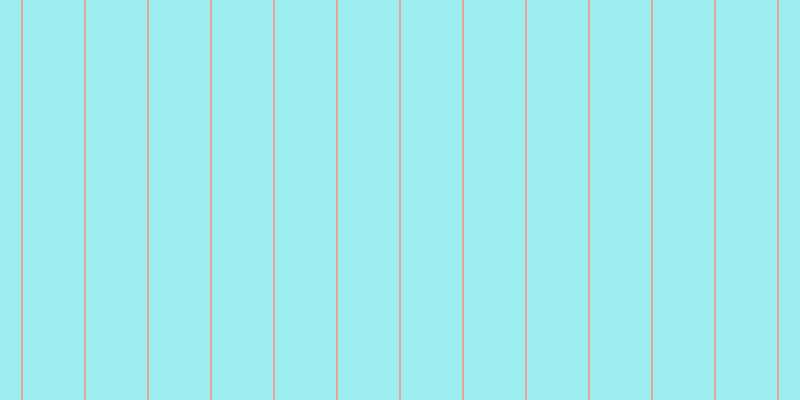 #39dee0 (50%), #eba393 vertical lines, two pixels wide, sixty-one pixels apart