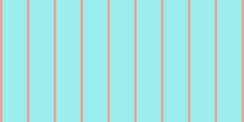 #39dee0 (50%), #eba393 vertical lines, eight pixels wide, eighty pixels apart