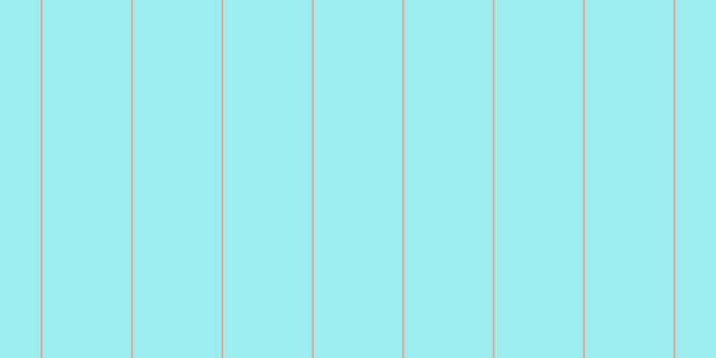 #39dee0 (50%), #eba393 vertical lines, two pixels wide, ninety-nine pixels apart