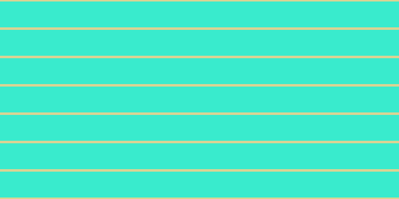 #39ebcd, #dbd393 horizontal lines, five pixels wide, fifty-two pixels apart