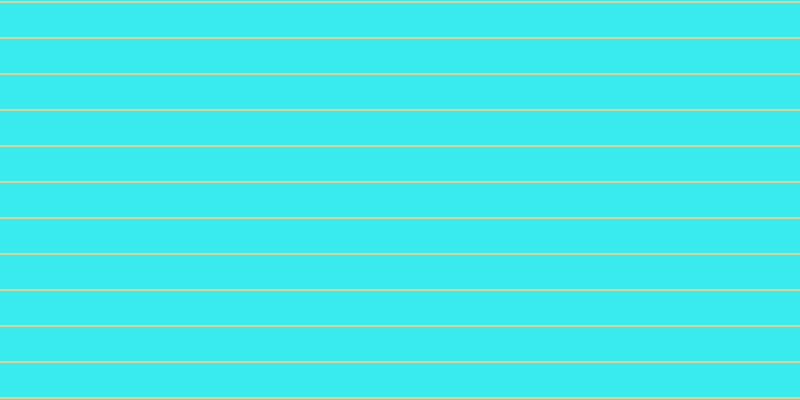 #39ebee, #dbd393 horizontal lines, two pixels wide, thirty-four pixels apart