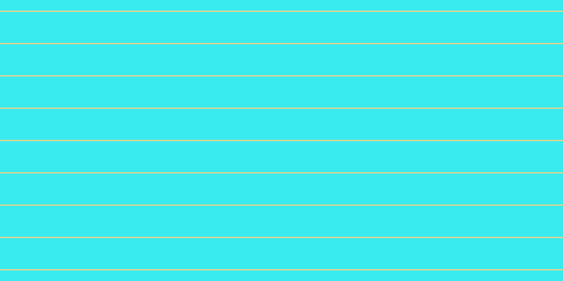 #39ebee, #dbd393 horizontal lines, two pixels wide, forty-four pixels apart