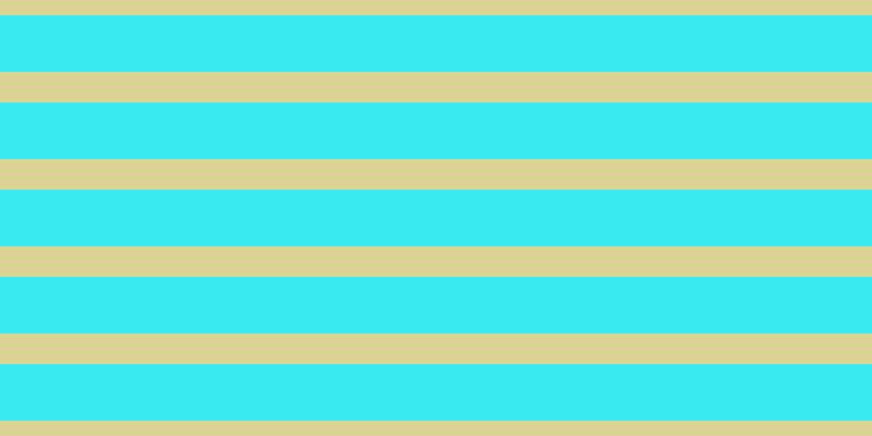 #39ebee, #dbd393 horizontal lines, twenty-eight pixels wide, fifty-two pixels apart
