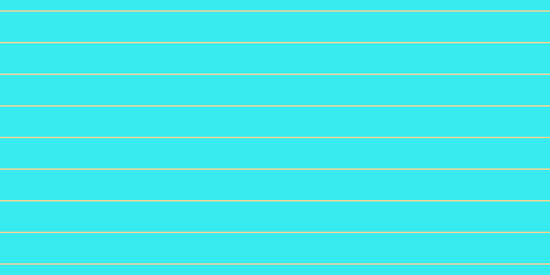 #39ebee, #fcd393 horizontal lines, two pixels wide, forty-four pixels apart