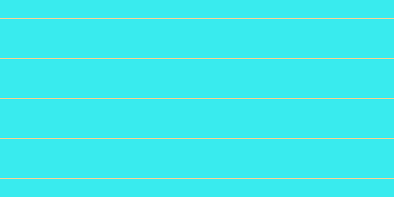 #39ebee, #fcd393 horizontal lines, two pixels wide, seventy-nine pixels apart