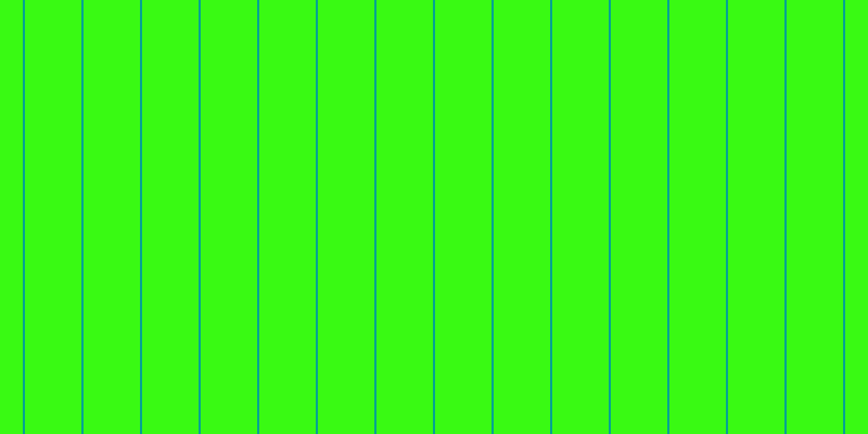 #39fa13, #04a393 vertical lines, two pixels wide, fifty-two pixels apart