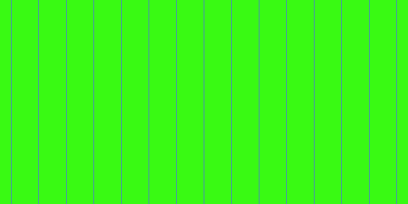 #39fa13, #46a393 vertical lines, two pixels wide, fifty-two pixels apart