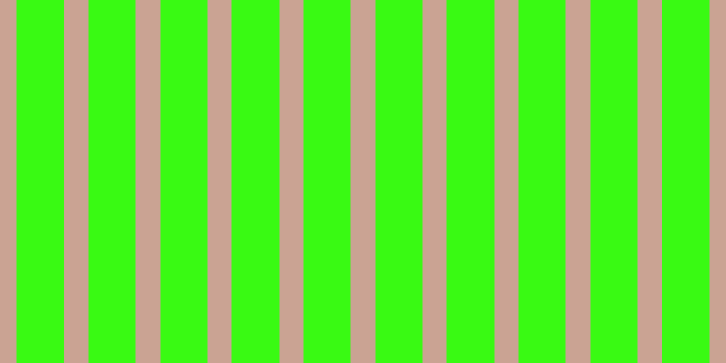 #39fa13, #caa393 vertical lines, twenty-seven pixels wide, fifty-two pixels apart