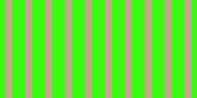 #39fa13, #caa393 vertical lines, twenty-nine pixels wide, fifty-two pixels apart