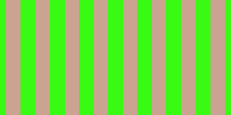 #39fa13, #caa393 vertical lines, forty-nine pixels wide, fifty-two pixels apart