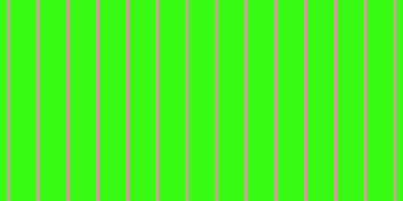 #39fa13, #caa393 vertical lines, seven pixels wide, fifty-two pixels apart