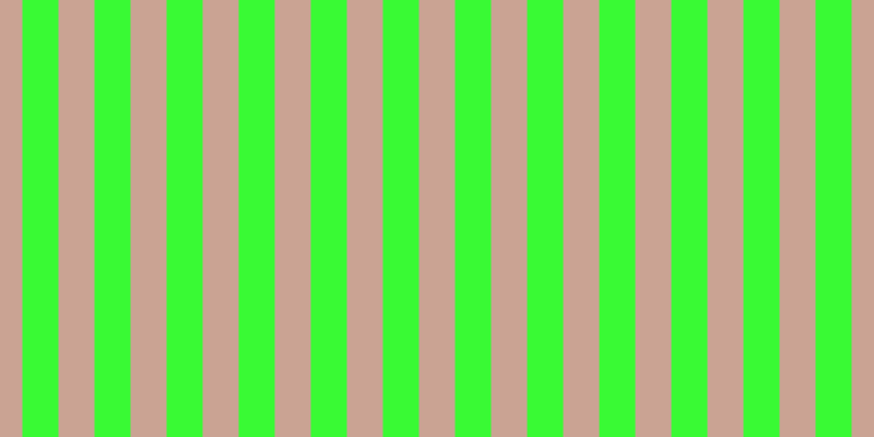 #39fa34, #caa393 vertical lines, thirty-three pixels wide, thirty-three pixels apart