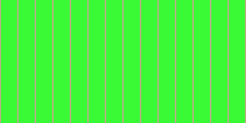 #39fa34, #caa393 vertical lines, four pixels wide, fifty-three pixels apart