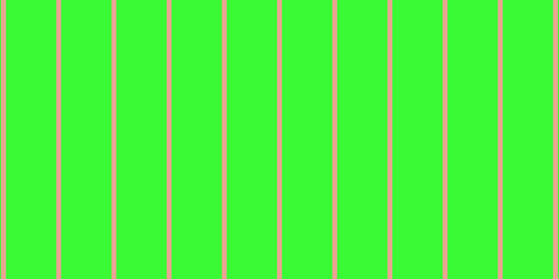 #39fa34, #eba393 vertical lines, seven pixels wide, seventy-two pixels apart