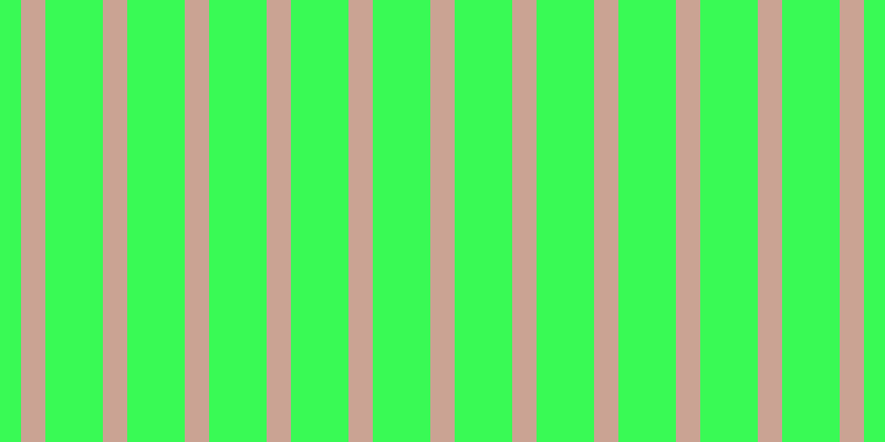 #39fa55, #caa393 vertical lines, twenty-two pixels wide, fifty-two pixels apart
