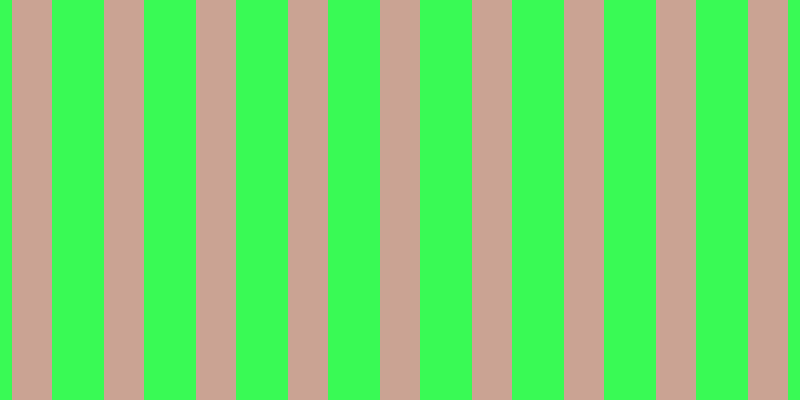 #39fa55, #caa393 vertical lines, forty pixels wide, fifty-two pixels apart
