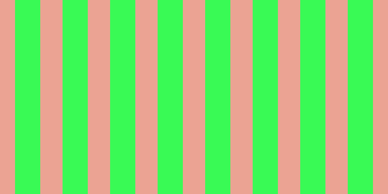 #39fa55, #eba393 vertical lines, forty-six pixels wide, fifty-two pixels apart