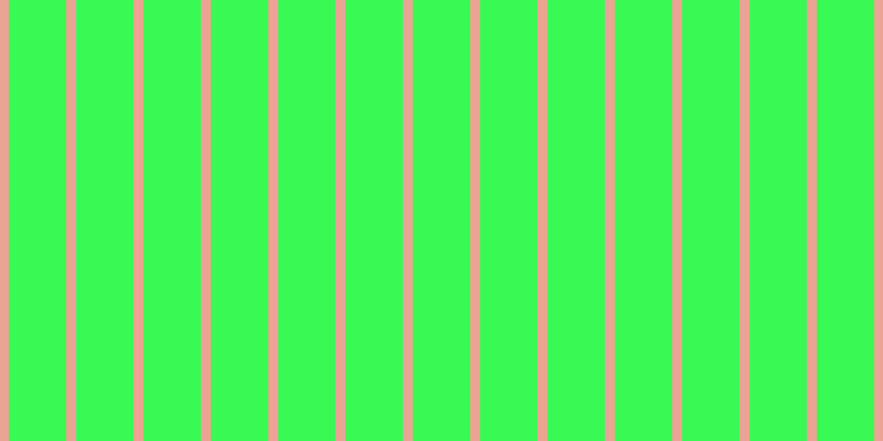 #39fa55, #eba393 vertical lines, nine pixels wide, fifty-two pixels apart
