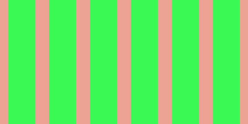 #39fa55, #eba393 vertical lines, forty-five pixels wide, eighty-seven pixels apart