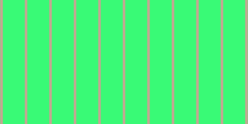 #39fa76, #caa393 vertical lines, eight pixels wide, seventy-one pixels apart
