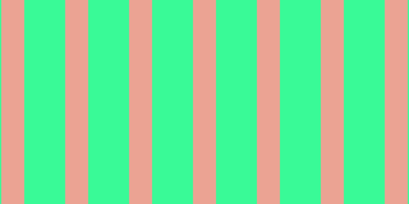 #39fa97, #eba393 vertical lines, forty-five pixels wide, eighty pixels apart