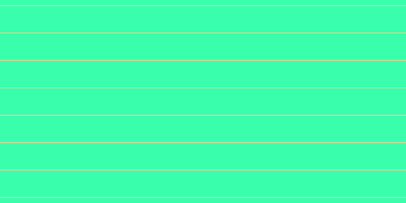 #39ffad, #dbd393 horizontal lines, two pixels wide, fifty-two pixels apart