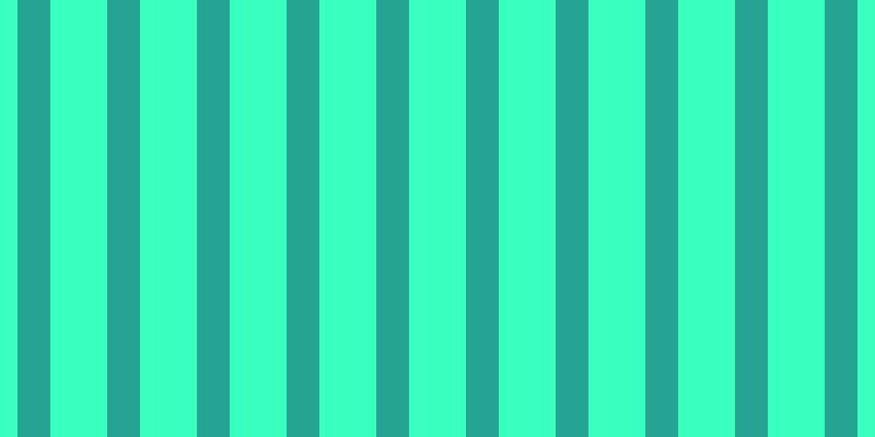 #39ffbf, #25a393 vertical lines, thirty pixels wide, fifty-two pixels apart