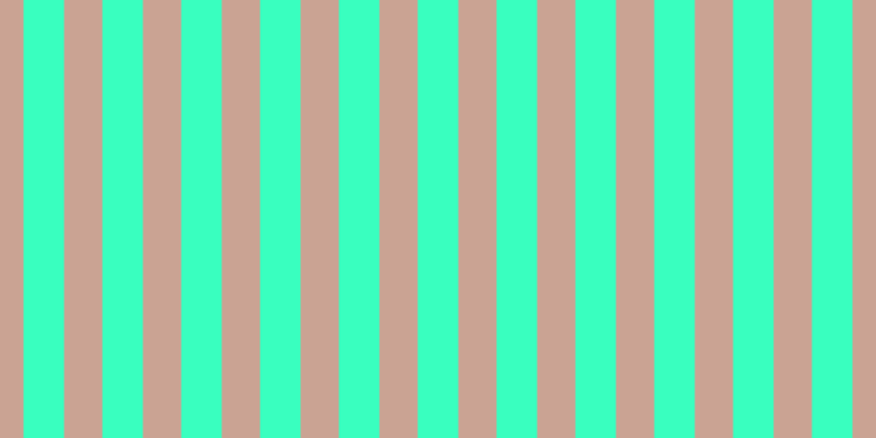 #39ffbf, #caa393 vertical lines, thirty-five pixels wide, thirty-seven pixels apart