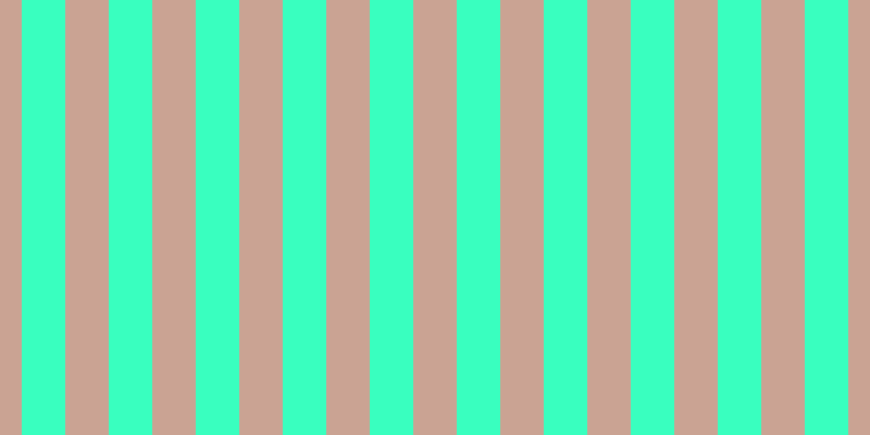 #39ffbf, #caa393 vertical lines, forty pixels wide, forty pixels apart