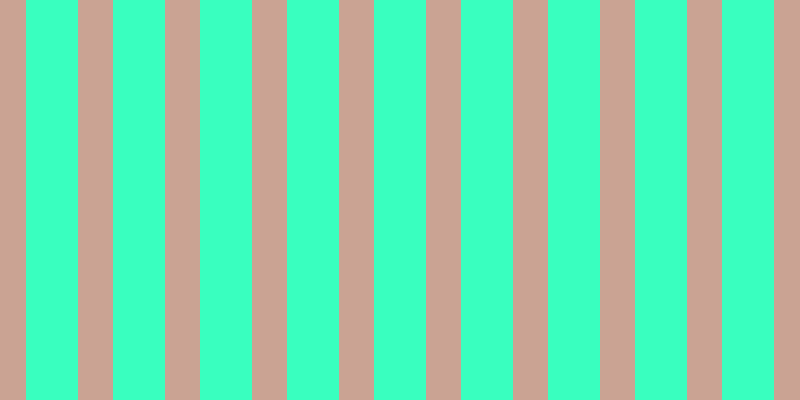 #39ffbf, #caa393 vertical lines, thirty-five pixels wide, fifty-two pixels apart