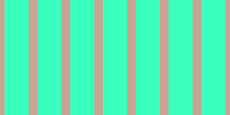 #39ffbf, #caa393 vertical lines, thirty pixels wide, eighty-four pixels apart