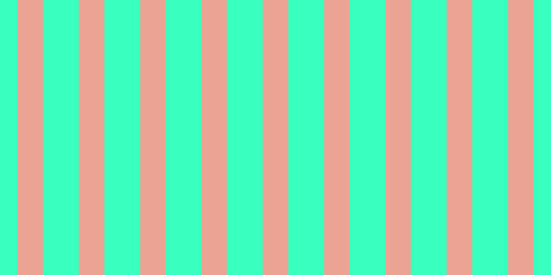 #39ffbf, #eba393 vertical lines, thirty-seven pixels wide, fifty-two pixels apart