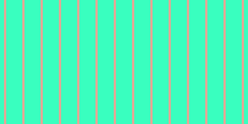 #39ffbf, #eba393 vertical lines, seven pixels wide, fifty-two pixels apart