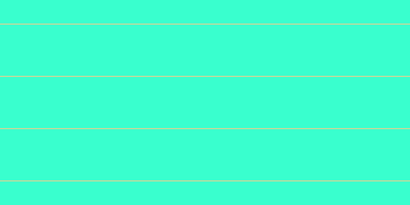 #39ffce, #dbd393 horizontal lines, two pixels wide, one hundred pixels apart