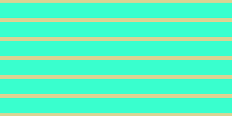 #39ffce, #dbd393 horizontal lines, fourteen pixels wide, fifty-two pixels apart