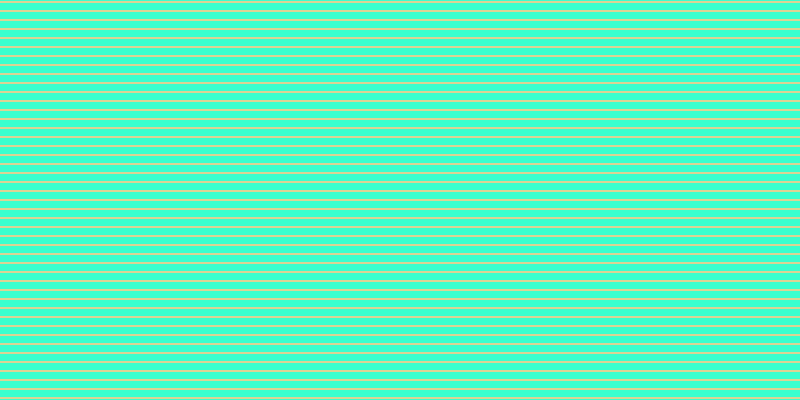 #39ffce, #dbd393 horizontal lines, two pixels wide, seven pixels apart