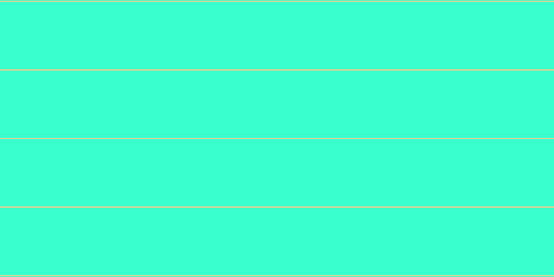 #39ffce, #dbd393 horizontal lines, two pixels wide, ninety-seven pixels apart