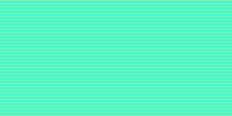 #39ffce, #dbd393 horizontal lines, two pixels wide, nine pixels apart