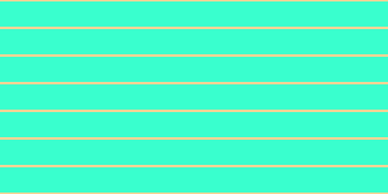 #39ffce, #fcd393 horizontal lines, five pixels wide, fifty-two pixels apart