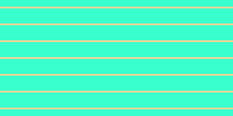 #39ffce, #fcd393 horizontal lines, six pixels wide, fifty-two pixels apart