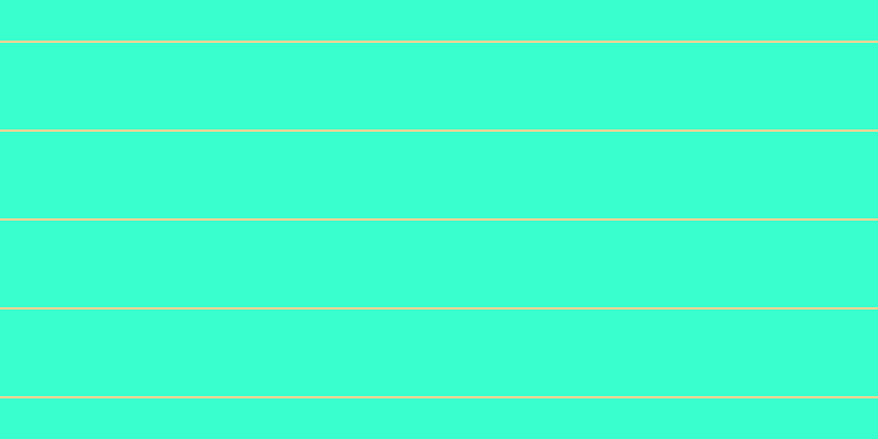 #39ffce, #fcd393 horizontal lines, two pixels wide, seventy-nine pixels apart