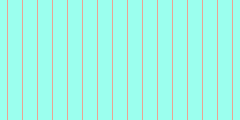 #39ffe0 (50%), #eba393 vertical lines, two pixels wide, twenty-three pixels apart