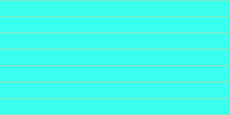 #39ffef, #dbd393 horizontal lines, two pixels wide, fifty-five pixels apart