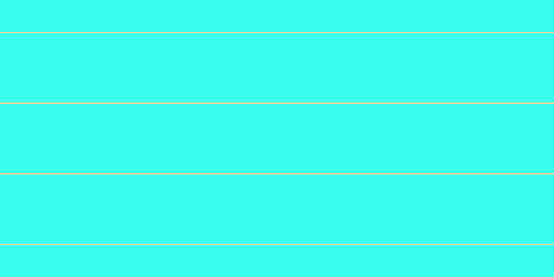 #39ffef, #fcd393 horizontal lines, two pixels wide, one hundred pixels apart