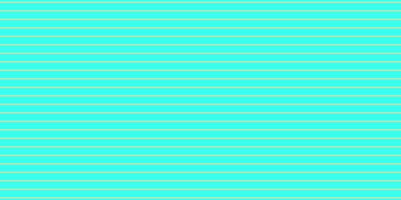 #39ffef, #fcd393 horizontal lines, two pixels wide, fifteen pixels apart