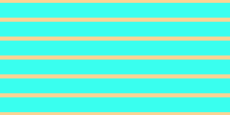 #39ffef, #fcd393 horizontal lines, fourteen pixels wide, fifty-two pixels apart