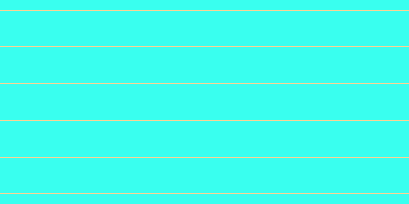 #39ffef, #fcd393 horizontal lines, two pixels wide, seventy pixels apart