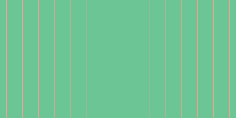 Medium sea green (75%), #eba393 vertical lines, two pixels wide, fifty-two pixels apart