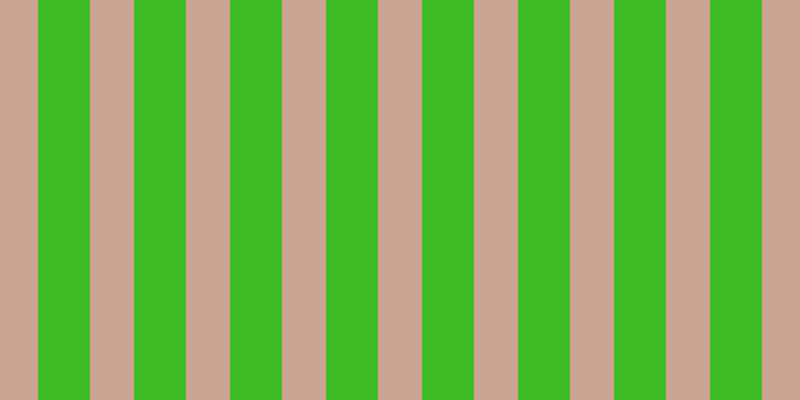 #3dbd21, #caa393 vertical lines, forty-four pixels wide, fifty-two pixels apart