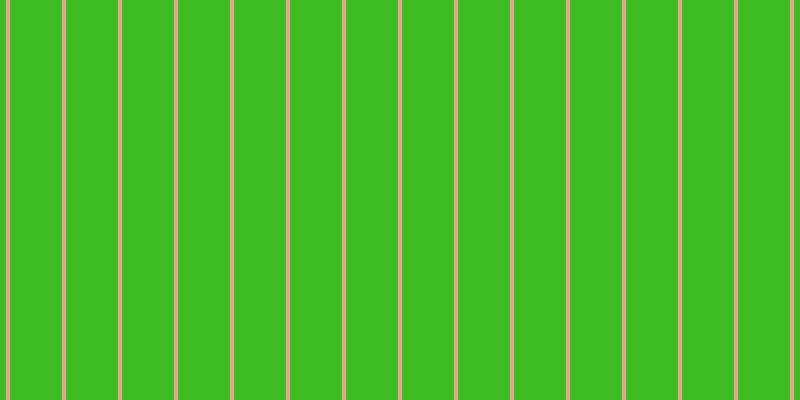 #3dbd21, #eba393 vertical lines, four pixels wide, fifty-two pixels apart